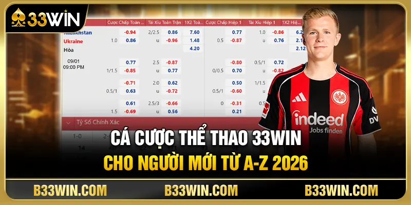 Cá Cược Thể Thao 33WIN Cho Người Mới Từ A-Z 2026